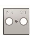 Центральная плата TV/R+SAT розетки ABB Sky 2CLA855010A1301 8550.1 PL (серебро)