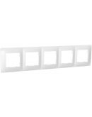 Универсальная пятиместная рамка Plank Electrotechnic Classic (PLK1050031) белая