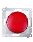 Світлодіодний світлорегулятор Kontakt Simon Simon 54 Premium DSS2.01/11 230В (червона індикація) (білий)