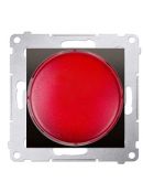 Світлодіодний світлорегулятор Kontakt Simon Simon 54 Premium DSS2.01/46 230В (червона індикація) (коричневий)