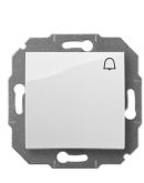 Одинарный кнопочный выключатель Elektro-Plast Carla 1714-10 (белый)