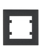 Одноместная рамка Hager WL5513 Lumina-Intens 1Х (черная)