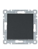 Универсальный выключатель Hager WL0023 Lumina 10АХ/230В (черный)