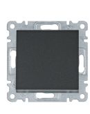 Двухполюсный выключатель Hager WL0063 Lumina 10АХ/230В (черный)