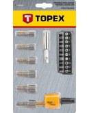 Набор бит и сменных головок с держателем Topex 39D361 (18шт)