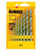 Набор сверл по металлу DeWALT DT5921 HSS-G (10шт)