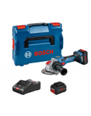 Аккумуляторная угловая шлифмашина Bosch Professional GWX 18V-15 SC 2x8.0 Ач L-BOXX (0.601.9H6.501)