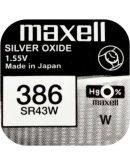 Серебряно-оксидная батарейка Maxell 18288700 SR43W 1шт