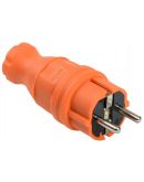 Электрическая вилка IEK ВБп3-1-0м IP44 оранжевая (PKR01-016-2-K09)