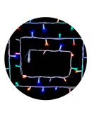 Уличная разноцветная LED гирлянда Delux EN STRING 100LED (90012974) 10м (2х5м) 20 мигающих диодов IP44 белый шнур