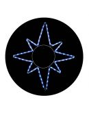 Уличная светодиодная гирлянда Delux EN MOTIF Star (90012985) 65х75см 8 мигающих диодов IP44 (белый свет)