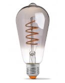 Диммируемая филаментная лампа Videx Filament ST64FGD E27 4Вт 2100K (VL-ST64FGD-04272) графит