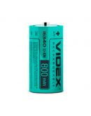 Литий-ионный аккумулятор Videx 16340 800мАч (16340/800/1B) без защиты 1 шт