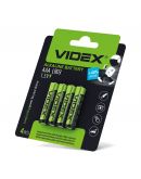 Щелочная батарейка Videx LR03 AAA (LR03/AAA 4pcs BC) 4 шт