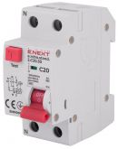 Выключатель дифференциального тока E.Next e.rcbo.stand.2.C20.30 1P+N 20А С 30мА (s034104)