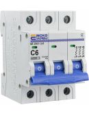 Модульний автоматичний вимикач Аско-Укрем ВА-2017/C 3р 6А (A0010170019)