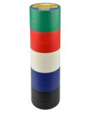 Набор изолент №1 Аско-Укрем 0,13x19мм/10м 10шт 2 черные+2 синие+2 красные+2 зеленые+2 белые (A0150020018)