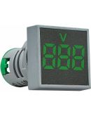 Цифровой измеритель напряжения Аско-Укрем ED16-22FVD 30-500В АС зеленый (A0190010034)