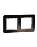 Рамка двойная Schneider Electric Sedna Elements искусственное черное стекло SDD361802