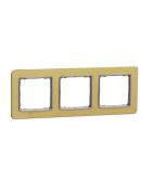 Трехпостовая рамка Schneider Electric Sedna Elements Sedna Elements матовое золото SDD371803