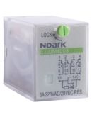 Электромеханическое реле NOARK Ex9JM4L03 3А 24В AC 4 контакта (110321)