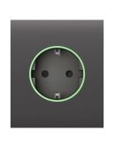 Центральная панель умной розетки Ajax 52810.162.BL CenterCover Smart для OutletCore черная (38778)