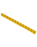 Желтые кабельные маркеры IEK UMK01-02-4 МКН-«4» 1.5мм² (1500шт/упак)