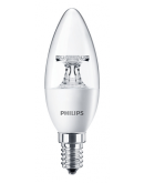 Лампочка светодиодная 5.5Вт 2700K B35 CL Philips E14