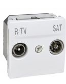 R-TV/SAT розетка індивідуальна, біла Schneider Electric