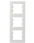 Рамка 3-местная вертикальная белая Asfora, EPH5810321