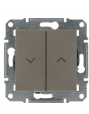 Выключатель для жалюзи без рамки бронза Asfora, EPH1300169