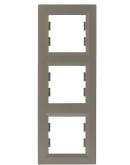 Рамка потрійна бронза вертикальна Asfora, EPH5810369
