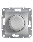 Светорегулятор поворотный без рамки 315 Вт алюминий Asfora, EPH6600161
