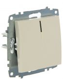 Одноклавішний вимикач ABB Cosmo 619-010300-201 з підсвічуванням (бежевий)