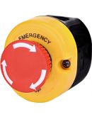 Одномодульный кнопочный пост ETI 004771447 ESE1Y-V1 («STOP» типа «гриб» отключение поворотом (красный)