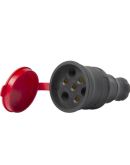Силовой разъем на кабель E.Next e.socket.rubber.031.25