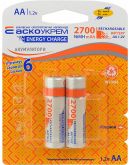 Батарейка Аско-Укрем NH-AA2700 EC (блистер 2шт)