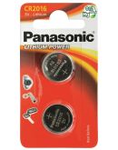 Батарейка Panasonic CR 2016 BLI 2 Lithium CR-2016EL/2B (2 шт)