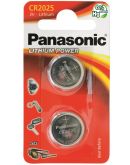 Батарейка Panasonic CR 2025 BLI 2 Lithium CR-2025EL/2B (2 шт)