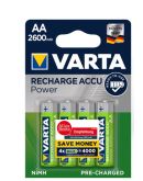 Аккумуляторные батарейки Varta ACCU AA 2600mAh (блистер 4шт)