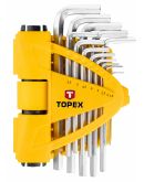 Набор шестигранных ключей TOPEX 35D970 1.5-10мм (13шт)
