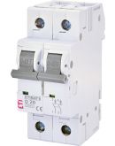 Автоматический выключатель ETI 002163517 ETIMAT 6 2p D 20A (6kA)