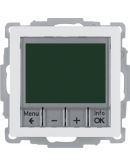 Цифровой термостат Berker 20446089 QX с дисплеем 8А/250В (полярная белизна)