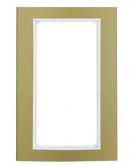 Вертикальна рамка Berker B.3 13093046 з великим отвором (золото/полярна білизна)