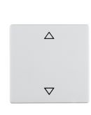 Одинарная клавиша выключателя Berker Q.x 16206079 с символом «Стрелки» (полярная белизна)