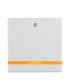 Одинарна клавіша вимикача Berker Qx 16246089 із символом «0» із лінзою (полярна білизна)