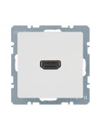 HDMI розетка Berker Qx 3315436089 підключення ззаду (полярна білизна)