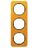 Трехместная рамка Berker R.1 10132334 (оранжевый/черная)