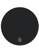 Одинарна клавіша вимикача Berker Rx 16202025 із символом «Дзвінок» (чорна)