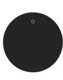 Одинарная клавиша выключателя Berker R.x 16222045 с символом «0» (черная)